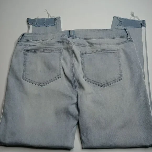 GB Gianni Bini Tuxedo Stripe Raw Step Hem Jeans - Picture 9 of 9